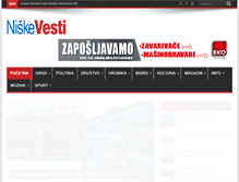 Tablet Screenshot of niskevesti.info